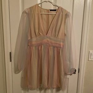 Sheer rainbow dress